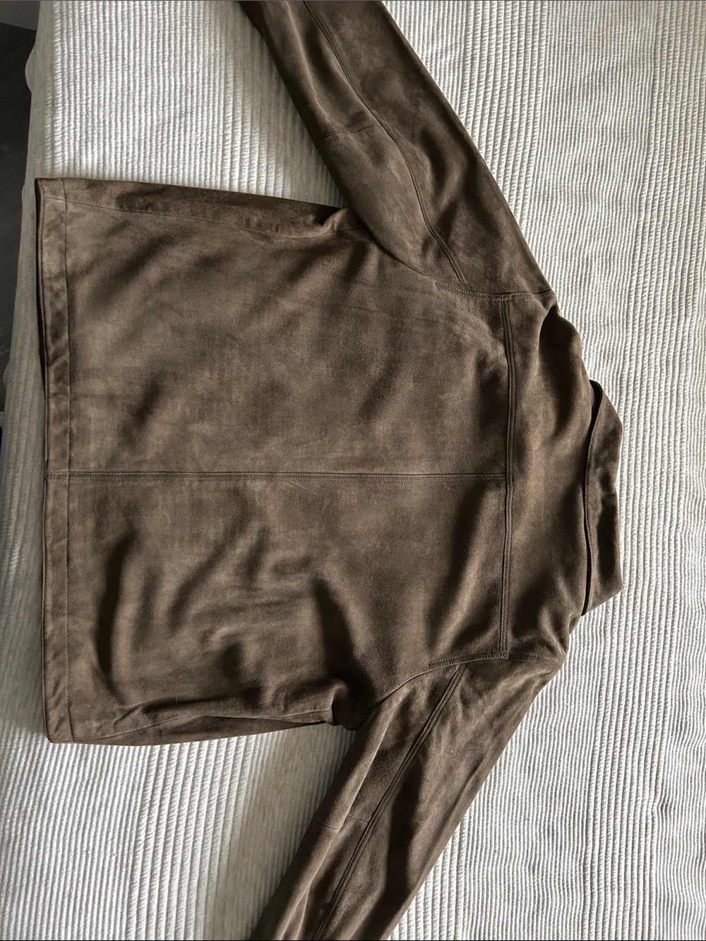 Lucky Brand Cole Hauser Men's Suede Leather Shirt Jacket - Picture 3 of 4